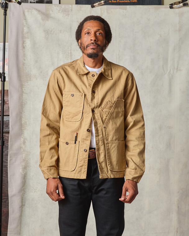 Coverall Jacket - Garment Dyed British Tan - Tellason