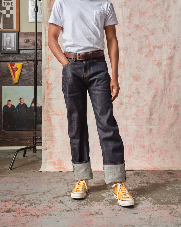 Fredy - Wide Leg Selvedge Jeans - 14.75 oz. - Tellason