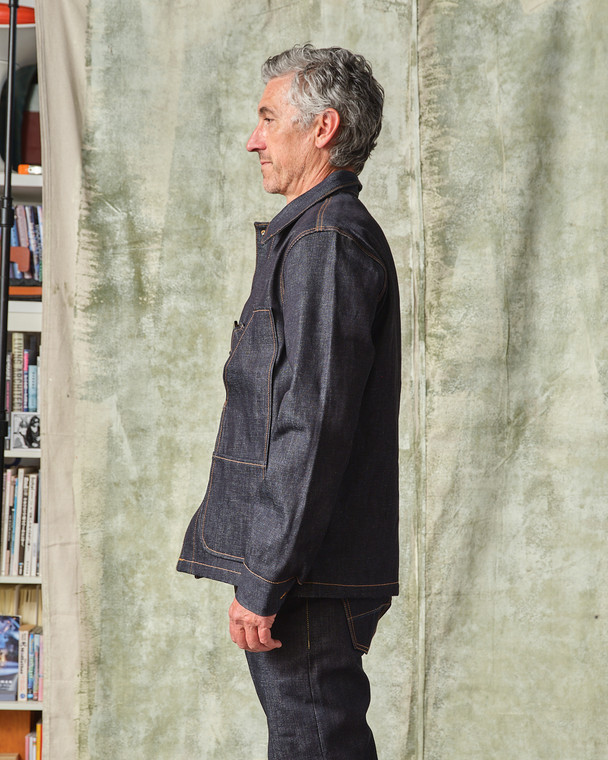 Coverall Jacket - Selvedge Denim -14.75 - Tellason