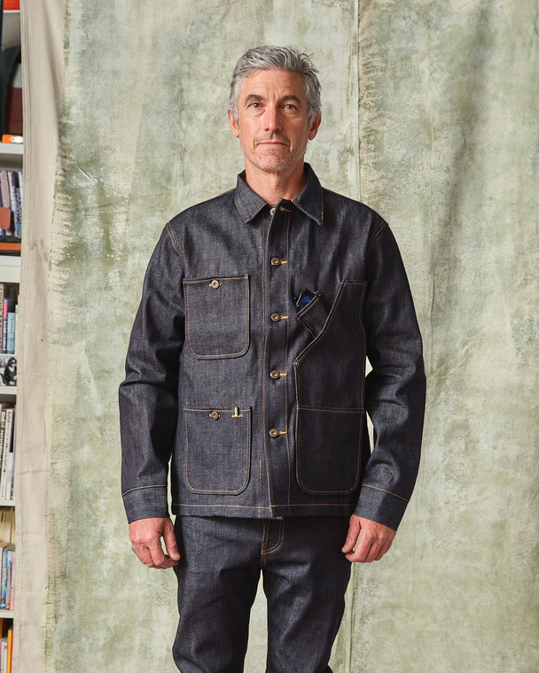 Coverall Jacket - Selvedge Denim -14.75 - Tellason