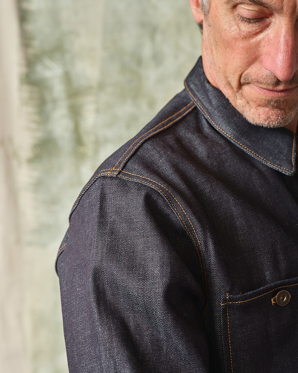 Coverall Jacket - Selvedge Denim -14.75 - Tellason