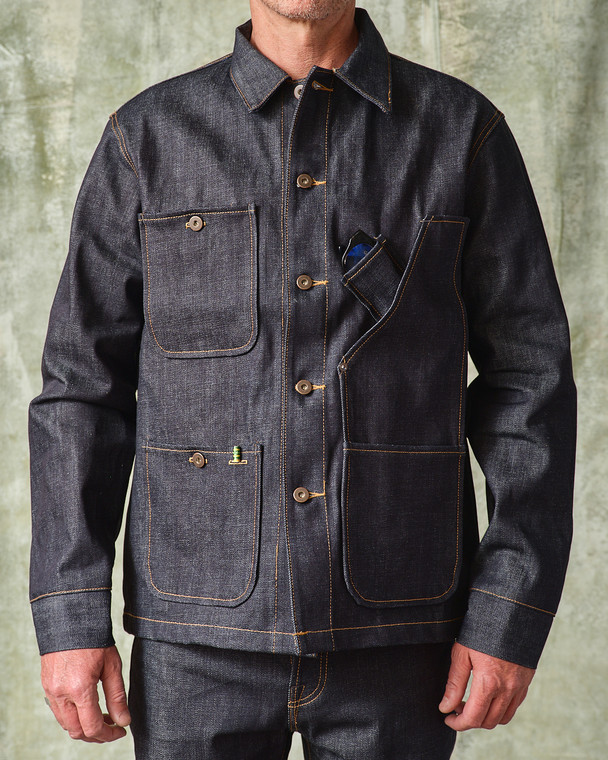 Coverall Jacket - Selvedge Denim 14.75 oz.