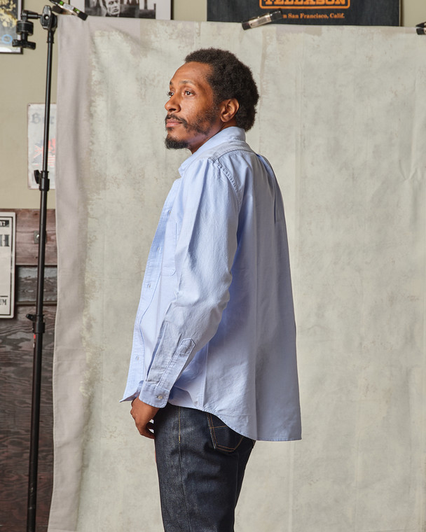 Oxford Button Down Shirt (Lt. Blue) - Tellason