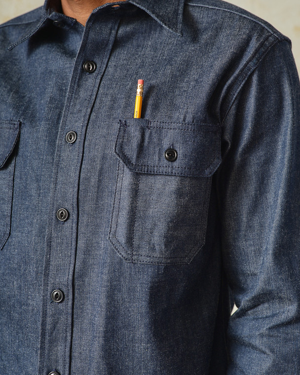 Clampdown 10oz Denim Shirt - Kurabo Denim | Tellason