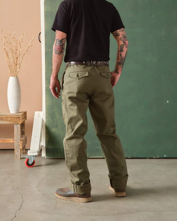 Ghurka Pant - Selvedge Twill Olive