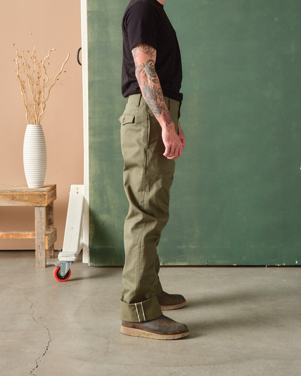 Ghurka Pant - Selvedge Twill Olive