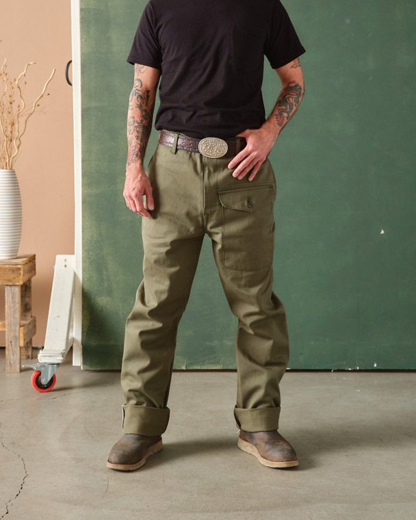 Ghurka Pant - Selvedge Twill Olive