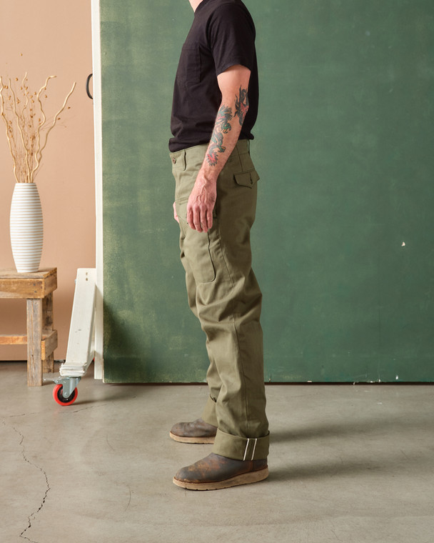 パンツ NEAT 2tuck gurkha pants Ghurka Pant - Selvedge Twill Olive