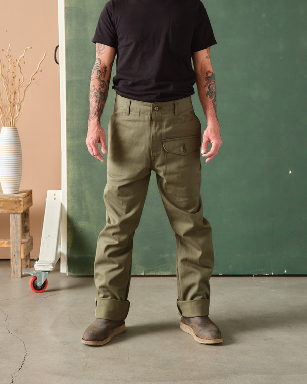 Ghurka Pant - Selvedge Twill Olive