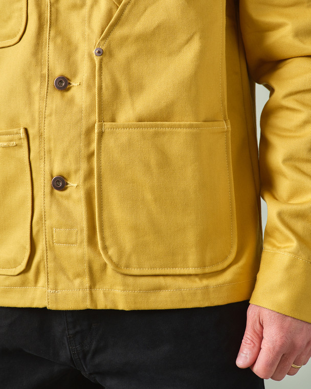 Coverall Jacket - Raw Denim Mustard | Tellason
