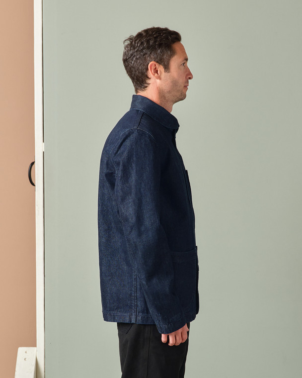 Shawl Collar Jacket - Selvedge Denim | Tellason