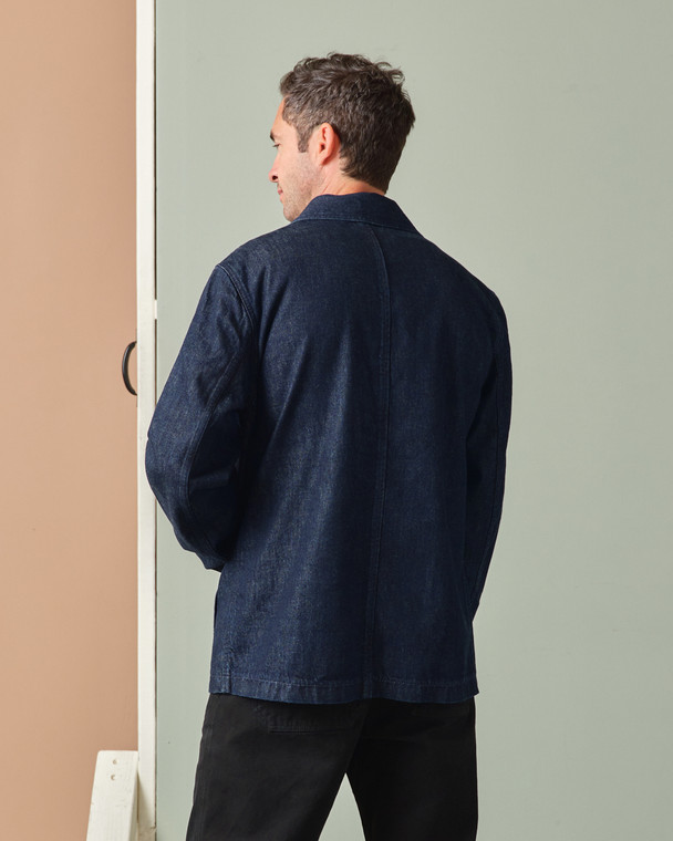 Shawl Collar Jacket - Selvedge Denim | Tellason