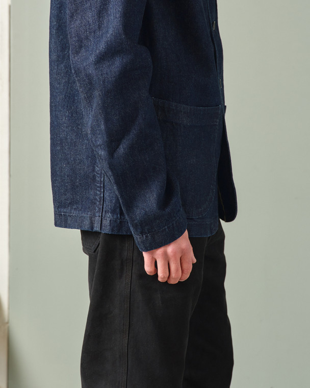 Shawl Collar Jacket - Selvedge Denim | Tellason