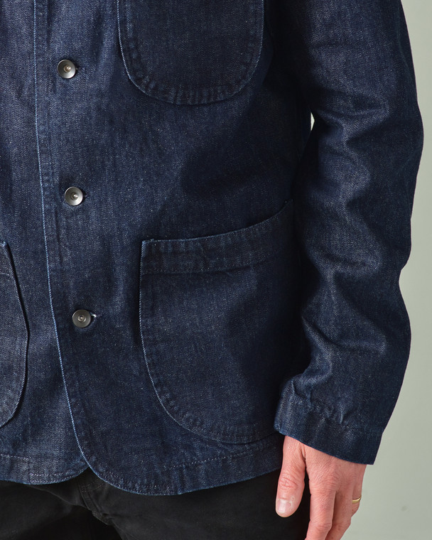 Shawl Collar Jacket - Selvedge Denim | Tellason