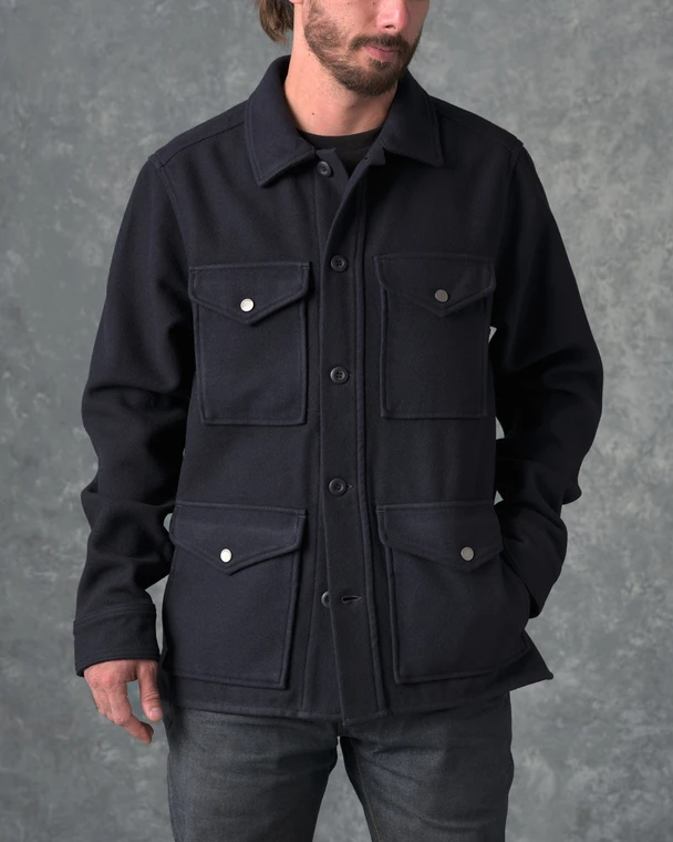 Hunting Jacket Wool (Navy)