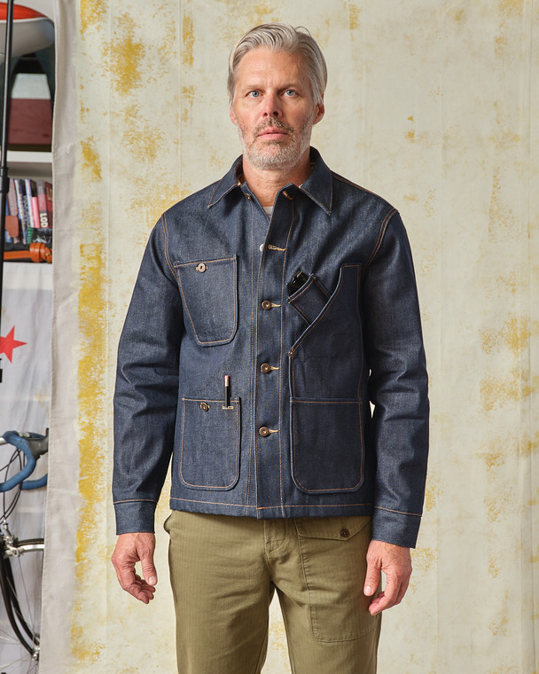 Coverall Jacket 16.5 oz. Selvedge Denim | Tellason