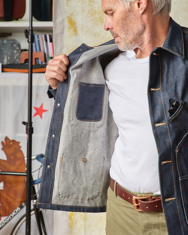 Coverall Jacket 16.5 oz. Selvedge Denim | Tellason