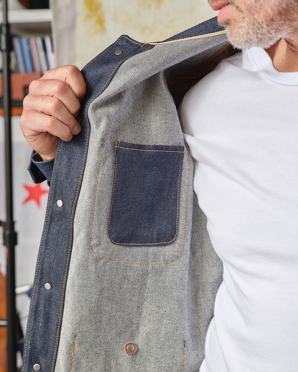 Coverall Jacket 16.5 oz. Selvedge Denim | Tellason