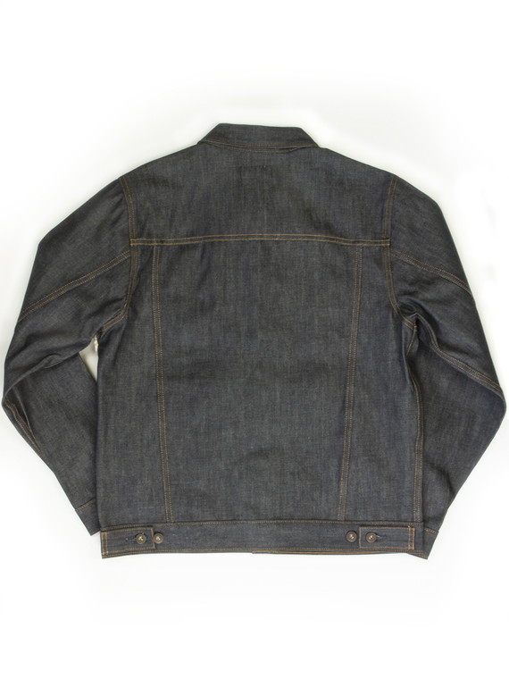 black denim jacket back