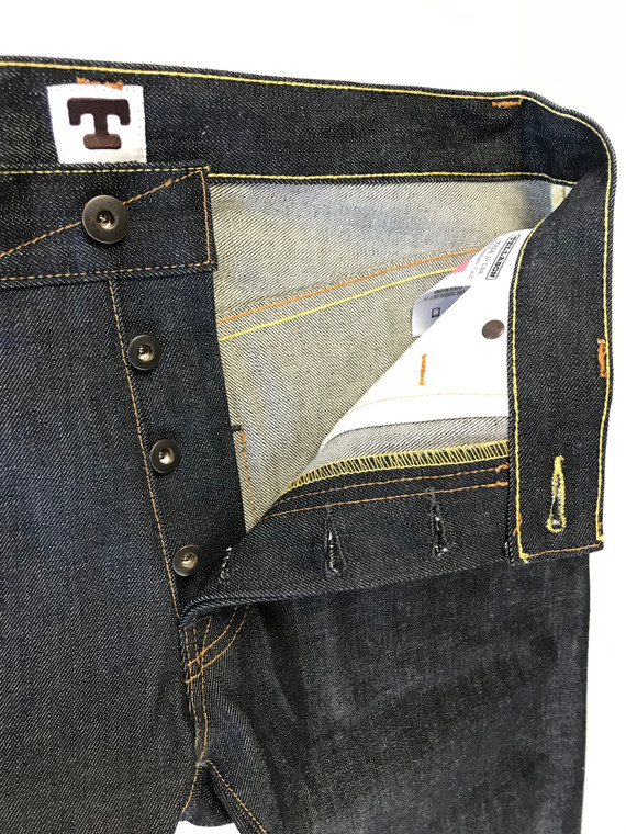 TELLASON ネイビー パンツ Ladbroke Grove 14.75 oz. Slim Tapered Selvedge Jeans