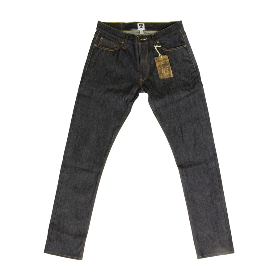 GUSTAVE Slim Tapered + Black Selvedge Jeans