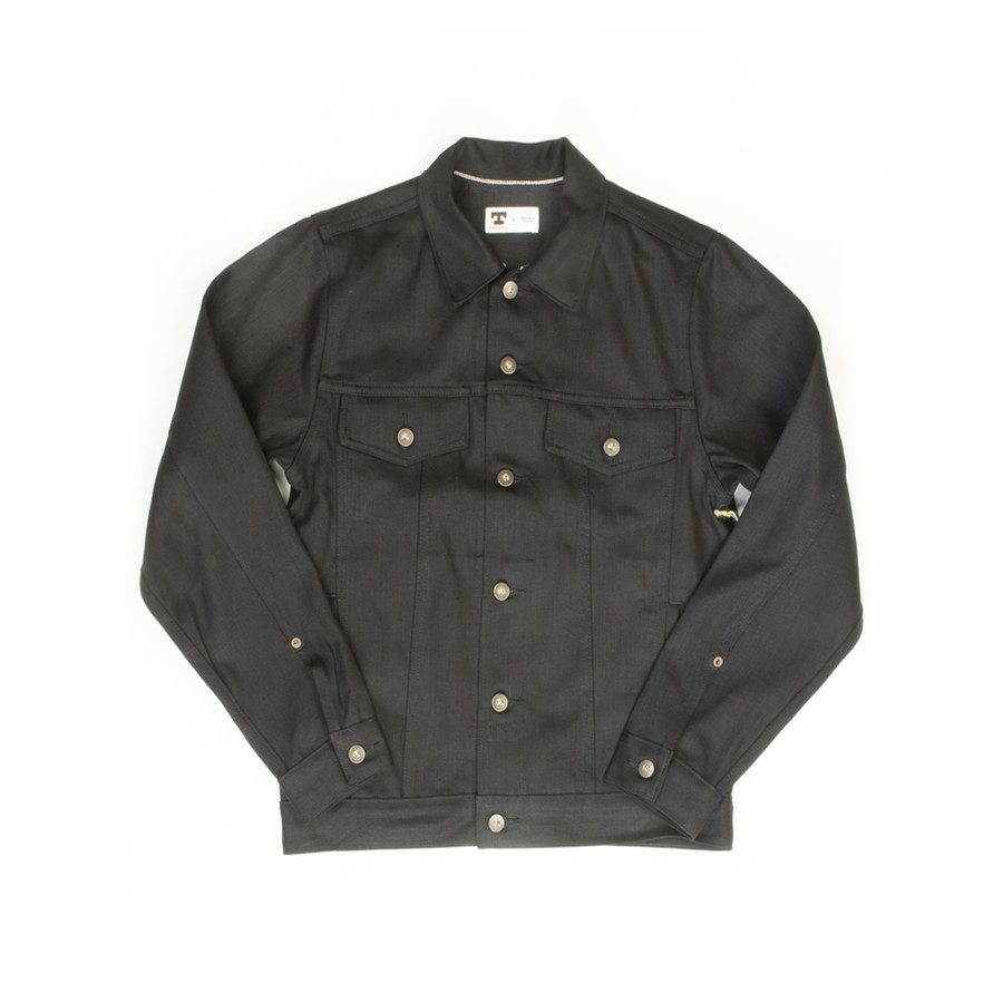 COVERALL JACKET Japanese Selvedge Denim (Black)