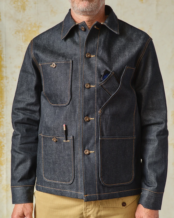 Coverall Jacket - Selvedge Denim - 12.5 oz.