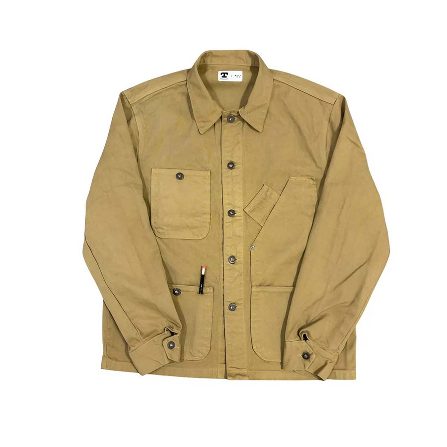 Coverall Jacket - Garment Dyed British Tan Coverall Jacket - Garment Dyed British Tan