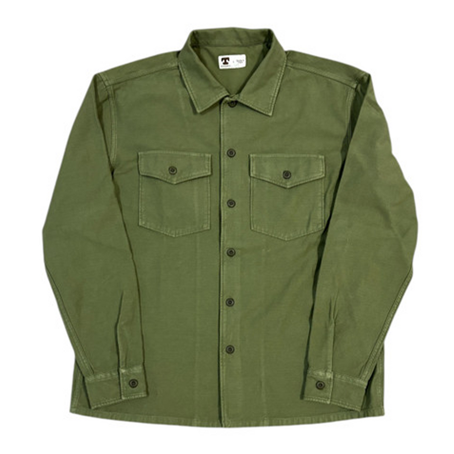 Fatigue Shirt Olive Sateen
