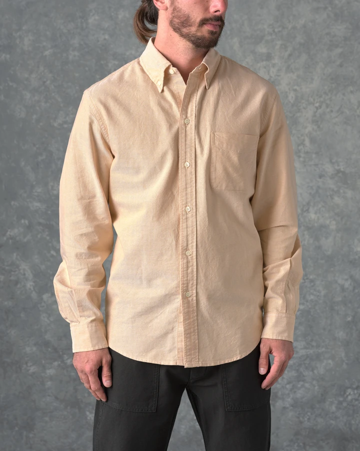 Oxford Button Down Shirt (Yellow)