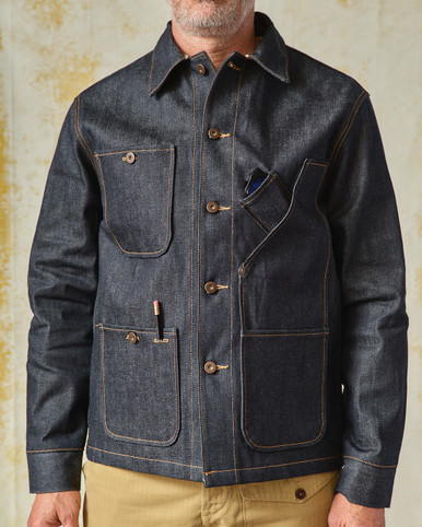 Coverall Jacket 12.5 oz. Selvedge Denim | Tellason