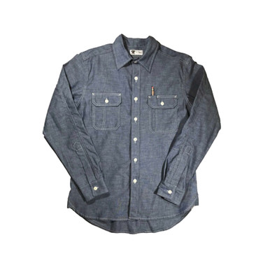 CLAMPDOWN CHAMBRAY WORK SHIRT - Tellason.com