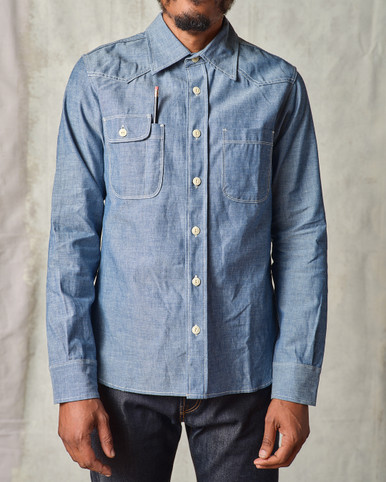 TOPPER CHAMBRAY SHIRT - Tellason.com