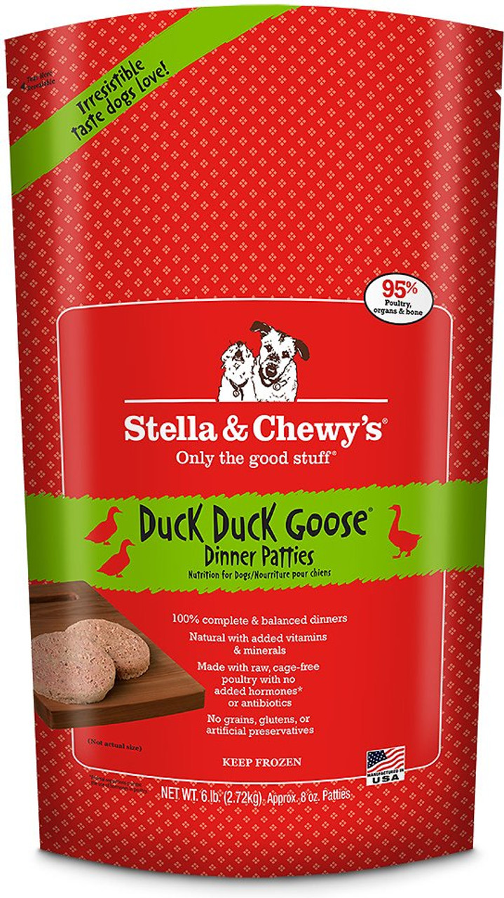 Stella Chewy S Duck Duck Goose Dinner Patties Raw Frozen Dog