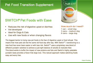 Fruitables SWITCH- Pet Food Transition Supplement