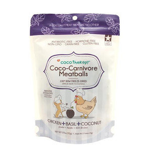 CocoTherapy Coco-Carnivore Meatballs – Chicken + Basil + Coconut