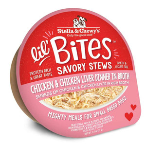 Stella & Chewy's Lil Bites Savory Stews Chicken & Chicken Liver 2.7oz