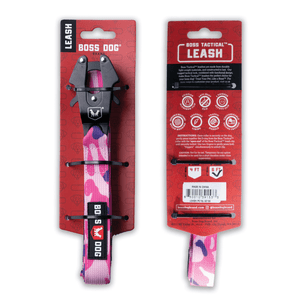 Boss Dog Tactical Leash Pink Camo
