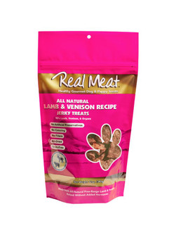 Lamb Venison Dog Treats 12oz by Real Meat