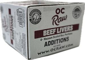 OC Raw Beef Livers Additions 2lb 