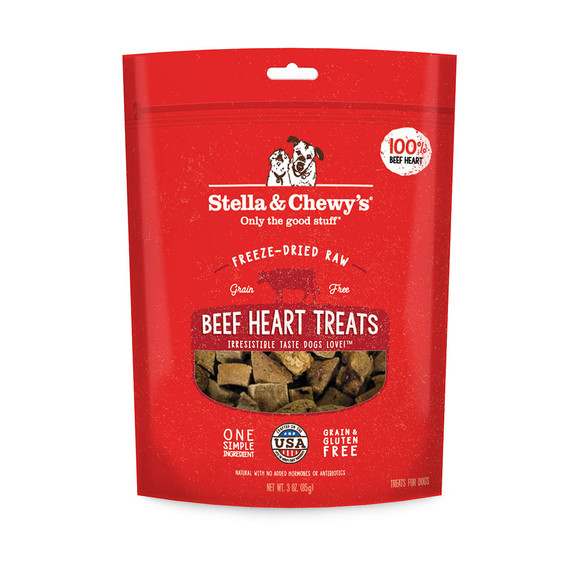 Stella and Chewys Beef Heart Treats 3oz