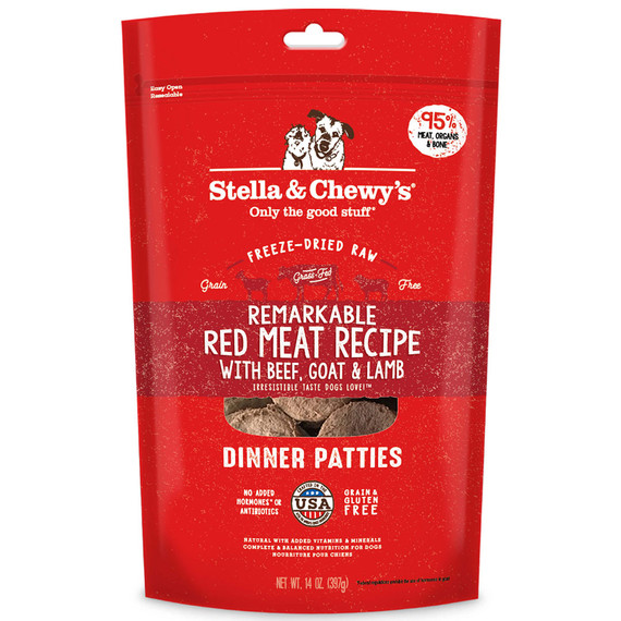 Stella and Chewy's Remarkable Red Meat Freeze-Dried Raw Dinner Patties