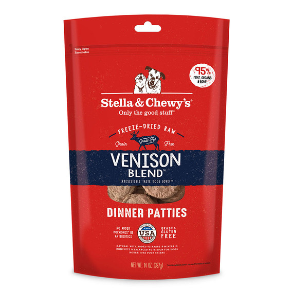 Stella and Chewy's Venison Blend Freeze-Dried Raw Dinner Patties