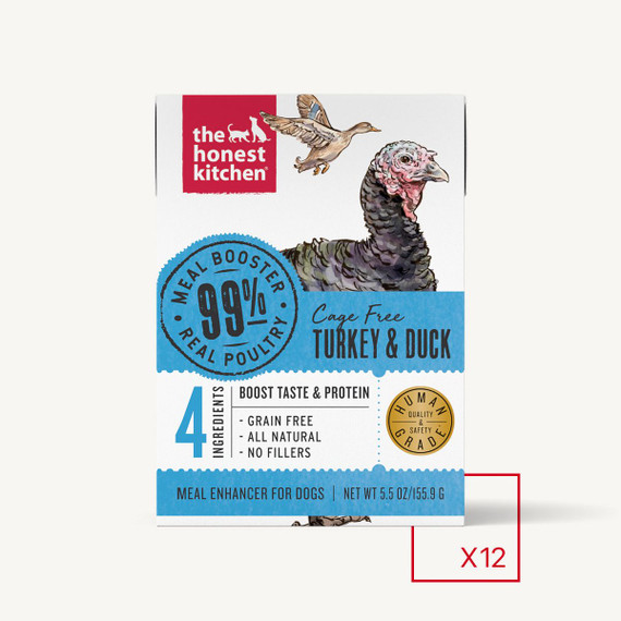Honest Kitchen Meal Booster - 99% Turkey & Duck