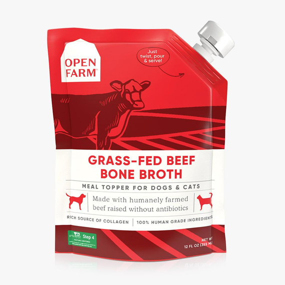 Open Farm Grass-Fed Beef Bone Broth for Dogs 