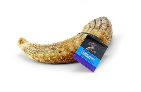 Icelandic+ Small Lamb Horn with Marrow Dog Treat