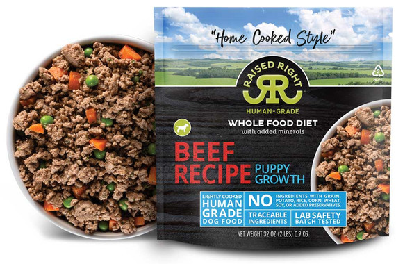 Raised Right Lightly Cooked Puppy Recipes Beef