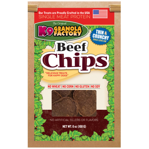 K9 Granola Factory Beef Chips 6oz