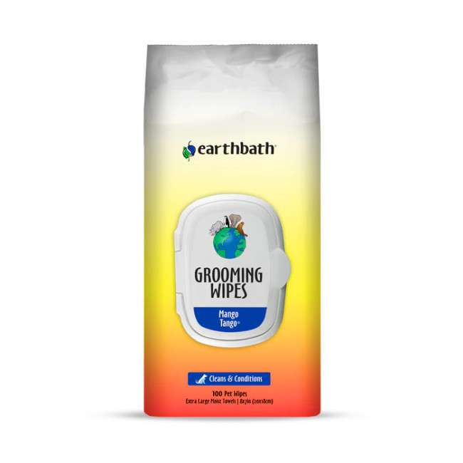 Earthbath Grooming Wipes Mango Tango 100ct
