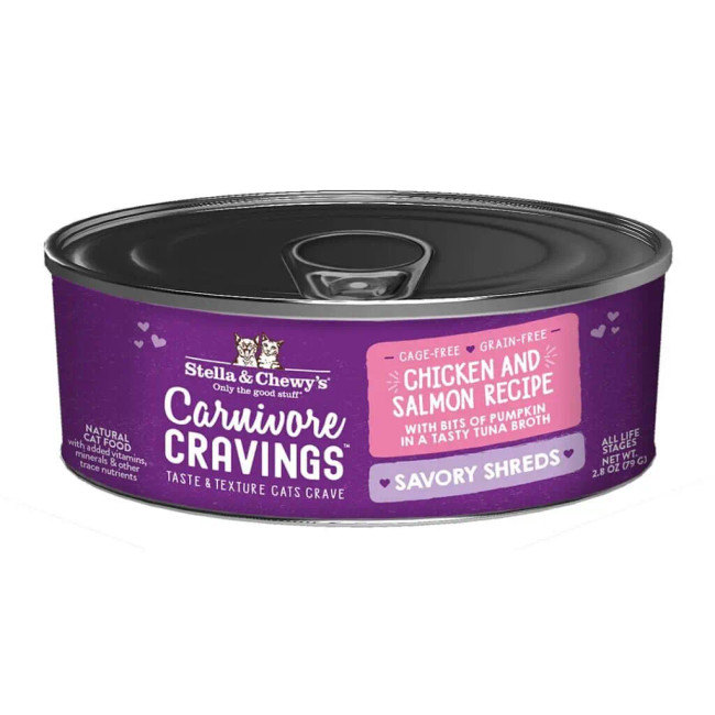 Stella & Chewy's Carnivore Cravings Savory Shreds Chicken & Salmon Recipe 5.2oz